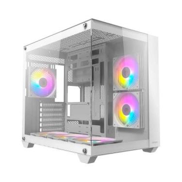 Imagem de Gabinete Aquario Gamer Antec CX800 RGB ELITE, Branco, Mid Tower, RGB, 