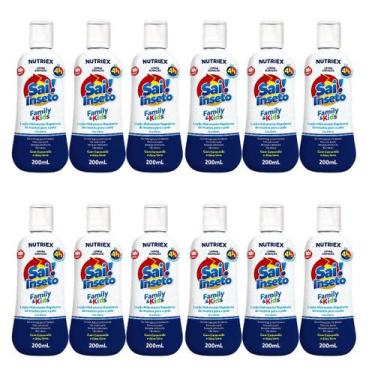 Imagem de Kit 12un Loção Hidratante Repelente Sai Inseto Family Kids 4h 200ml - 