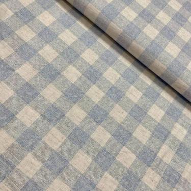 Imagem de Tecido Linho Misto Xadrez Azul Bebê Cor 03 (Linhão) - Caldeira