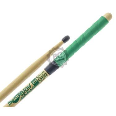 Imagem de Baqueta Spanking Comfort Grip 2B com Ponta de Nylon Verde cabo emborra