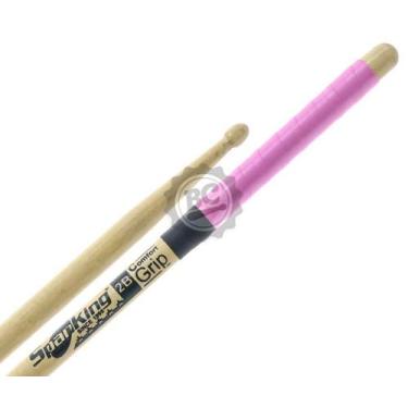 Imagem de Baqueta Spanking Comfort Grip 2B Rosa com cabo emborrachado mais pegad