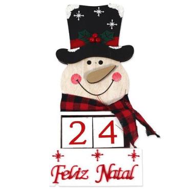 Imagem de Calendário natalino Boneco de Neve 12x5x25,5 - RIO MASTER