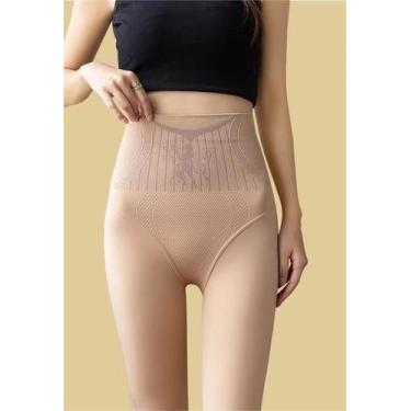 Imagem de Meia calça fio 70 cintura alta modela barriga e bumbum - ANDS, Bege cl