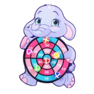 Imagem de Jogo Educativo No Alvo Infantil Com Bolinhas Adesiva Elefante - grupo 