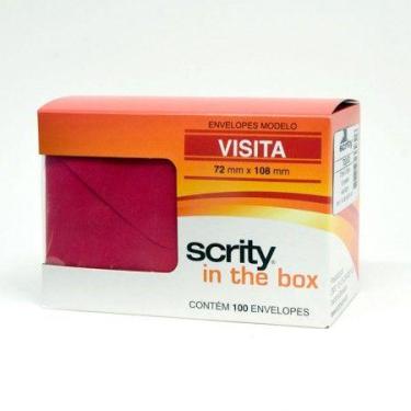 Imagem de Envelope Color Plus Vermelho 72x108mm - caixa com 100 unidades - Scrit