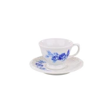 Imagem de Xícara Café com Pires 70ml Porcelana Schmidt - Dec. Cora 2267