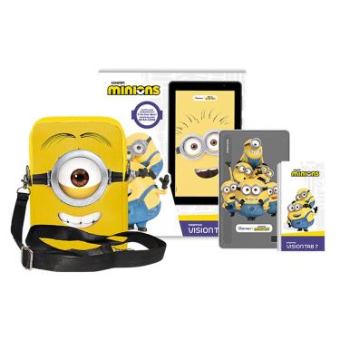 Imagem de Tablet Positivo Vision Tab 7 Minions, 64GB, 3GB RAM - Preto
