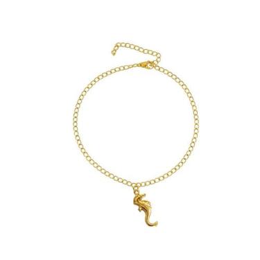 Imagem de Tornozeleira Feminina Fundo do Mar Banhada a Ouro 18k Exclusividade - 