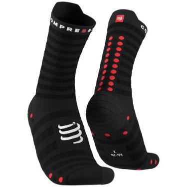 Imagem de Meia de Compressão para Corrida Ultra Light Compressport, Preto, 40-42