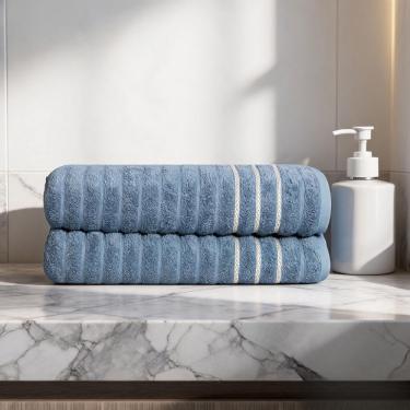 Imagem de Toalha de Rosto Oceane 45x80CM 100% Algodão 450g-m2 Macia e Absorvente Branca Camesa