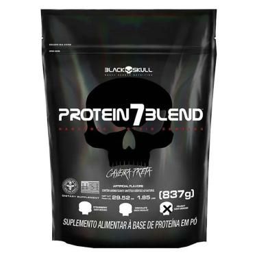 Imagem de PROTEIN 7 BLEND REFIL 837G - BLACK SKULL (AMENDOIM)-Unissex