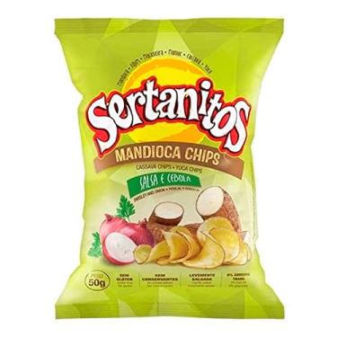 Imagem de Chips Mandioca Sabor Salsa e Cebola Sertanitos 50g