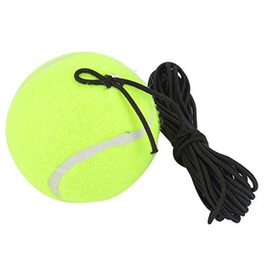 Imagem de Ciglow Bolas de tênis com prática de treinamento esportivo para treinamento de tênis de prática única com corda de borracha de 4 m / 13,1 pés