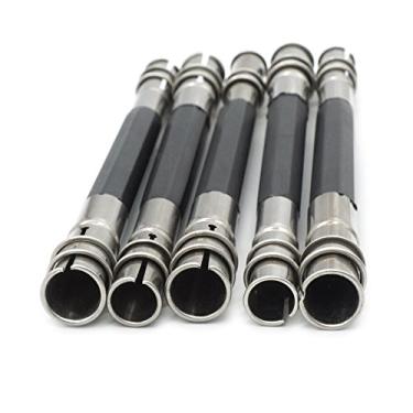 Imagem de Suporte de lápis de cabeça dupla ajustável FoRapid para alongador de lápis, protetor de lápis, ecológico para artesanato, hobby, escola, escritório, maquiagem, lápis, delineador, lápis colorido, ferramenta de desenho, 5 peças