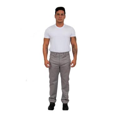 Imagem de Calça Profissional Operacional Brim Cós Meio Elástico