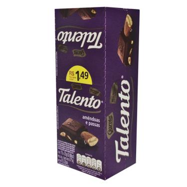 Imagem de Chocolate Mini Talento Roxo Amêndoas 15X25g - Garoto