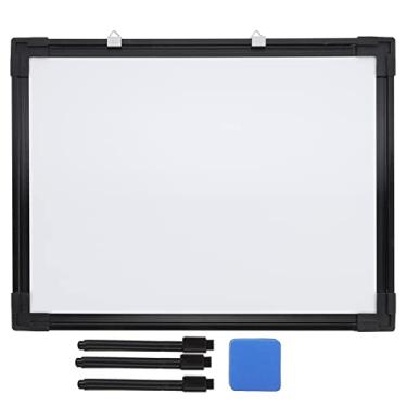 Imagem de Operitacx Calendário De Parede 1 Set Small Dry Erase White Board Magnetic Whiteboard Double- Sided Wall Hanging Whiteboard with Markers Pens Eraser for Office School Kids Home