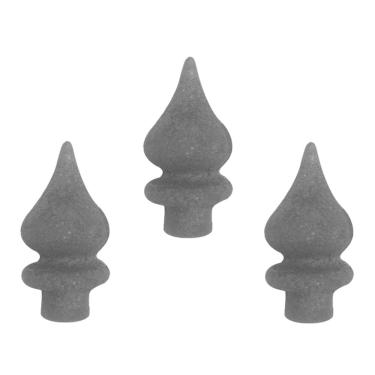 Imagem de Kit 3 Ponteiras Ponta de Lança Ferro N31 Grade Portão 12cm