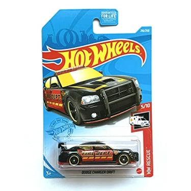 Imagem de Hotwheels Dodge Charger Drift, HW Rescue 5/10 [preto/vermelho] 216/250