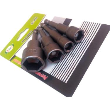 Imagem de Kit Jogo De Pontas Bits Soquete Canhão 4 Peças Caximbo