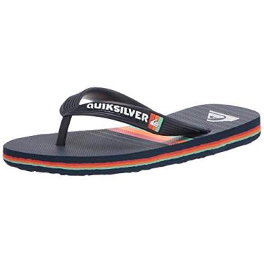 Imagem de Quiksilver Boy's 3 Point Sandal, Blue/Blue/Blue Molokai More Core Youth, 1 Little Kid