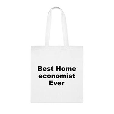 Imagem de Bolsa Tote Economist Home, Best Home Economist Ever Bag, Presente para Economista Doméstico, Presente para Economista Doméstico, Bolsa de Ombro para Economista Doméstico, Bolsas Reutilizáveis