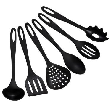 Imagem de Kit Utensílios de Cozinha Colheres 6 Peças em Nylon