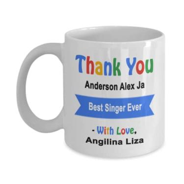 Imagem de Caneca personalizada do cantor, caneca do melhor cantor, caneca personalizada do cantor, presentes do cantor, presente personalizado para cantor, presente de agradecimento do cantor, presente de agradecimento do cantor, do cantor, caneca do cantor com nome personalizado