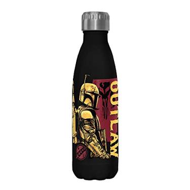Imagem de Star Wars Garrafa de água de aço inoxidável Outlaw Boba Fett 482 ml, multicolorida