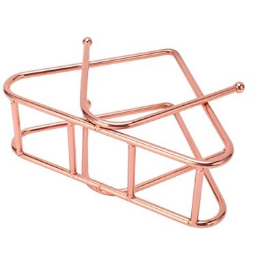 Imagem de Porta-Guardanapos Moderno, Porta-Guardanapos de Papel de Ferro Em Forma de V Compacto e Simples para Restaurantes e HotéIs. (Rosa ouro)