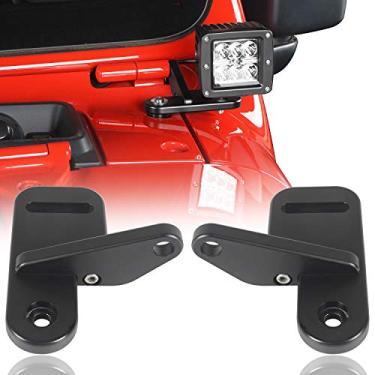 Imagem de Hooke Road Suporte de montagem de luz de cubo de pilar para Jeep JL Wrangler & Gladiator JT 2018 2019 2020 2021 2022 2023 2024 2025 - Par