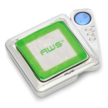 Imagem de AMERICAN WEIGH SCALES Blade Series Balança digital de precisão com tapete de silicone, cromada, 1000 g x 0,1 g (BL-1KG-CH-SE)