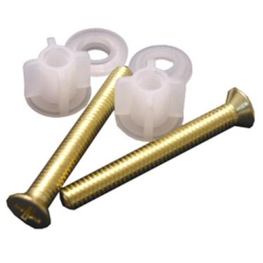 Imagem de Extensão de junta tubular de plástico LASCO 03-4325 com porca e arruela, 6-Pack (of 2), Brass