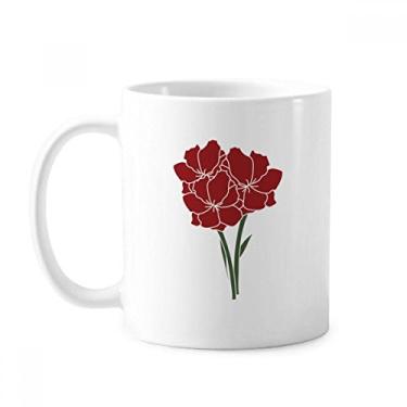 Imagem de Caneca de cerâmica para café e porcelana de cerâmica com flores e cravo