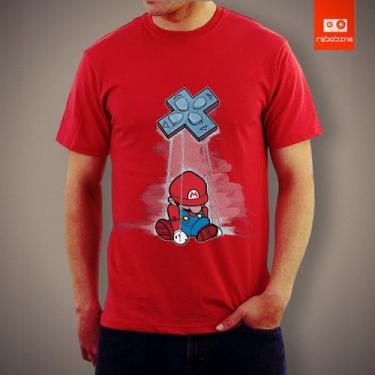 Imagem de Camiseta Mario Bros Sob Controle Video Game Retro - Tee Geek