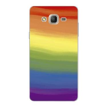 Imagem de Capa Case Capinha Samsung Galaxy  On7 Arco Iris Aquarela - Showcase