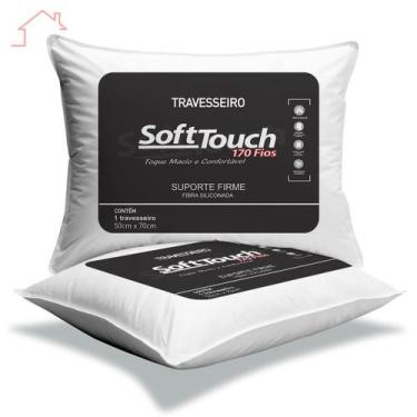 Imagem de Travesseiro Soft Touch Antialergico Lavavel Kit 2 Uni - Arte & Cazza