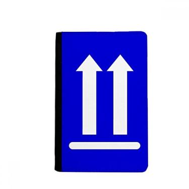 Imagem de Carteira Upwards Blue Square Warning Mark Passaporte Notecase Burse Carteira Carteira Porta-cartão