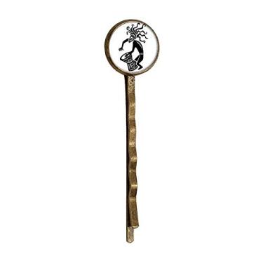 Imagem de Ancião Egito Antigo Estampa de Arte Decorativa Retrô Cabelo Bobby Pin Headwear