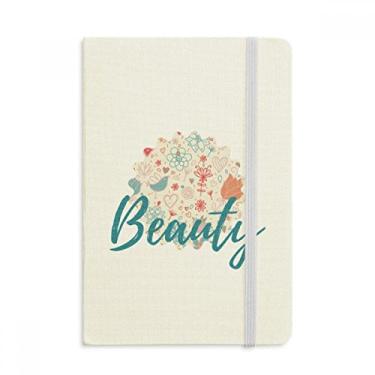 Imagem de Caderno de pintura de plantas com flores de pássaro, capa dura em tecido oficial diário clássico