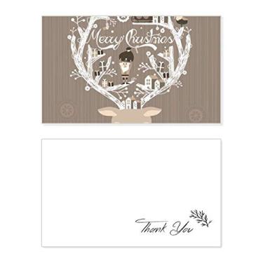 Imagem de Deer Father presente de casa de Natal, cartão de agradecimento, papel de aniversário, agradecimento de casamento