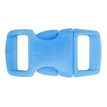 Imagem de Fivelas de liberação lateral – Fivelas contornadas de 9,5 cm – Ferramenta de artesanato ideal para coleiras de animais, mochilas, joias e acessórios caseiros e muito mais – Pacotes de 1000 peças (azul claro)