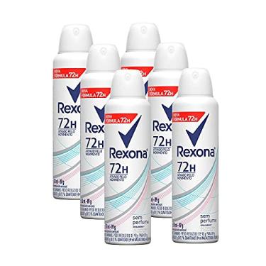Imagem de Kit 6 Desodorante Rexona Antitranspirante Aerossol Motionsense sem Perfume 150ml