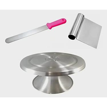Imagem de Bailarina Giratória 30cm + Espátula Lisa 25cm + Espátula Tubular