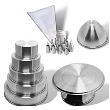 Imagem de Kit Confeiteiro (formas + Bailarina + 16 Bicos + Saia)