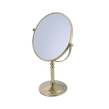Imagem de FOMIYES 1 Unidade Espelho De Maquiagem Mesa De Maquiagem Vaidade Espelho Cosmético Em Espelho De Maquilhagem Led Espelho De Aumento Dupla Face Espelho De Mesa Portátil Penteadeira Girar