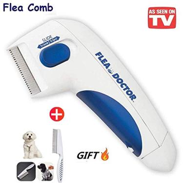 Imagem de Pente de pente para médicos de pulgas da PawGmt, pente de piolhos elétrico para cães e gatos como visto na TV