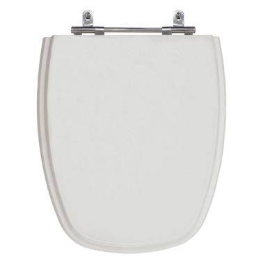 Imagem de Assento Sanitário Monte Carlo Cinza Real (Claro) Tampa para Vaso Deca de Madeira Laqueada 