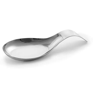 Imagem de Mimo Style Descanso Para Utensílio Feito Inteiramente de Aço Inoxidável na Cor Prata. Ideal Para Armazenar e Organizar Seus Preparos de Comida. Perfeito para Uso Culinário na sua Cozinha