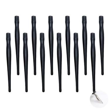 Imagem de Tofficu 24 peças de plástico quadrinhos, suporte de caneta de mergulho, suporte de caneta de desenho animado, suporte de caneta de pintura de mangá, suportes de ponta